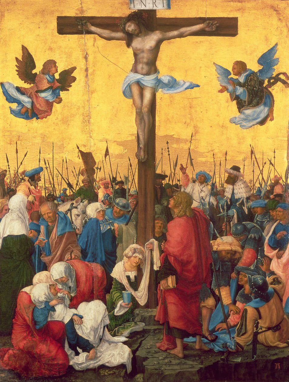 Keresztre feszítés, 1518 körül (olaj, hársfa panel) alkotó: Albrecht Altdorfer