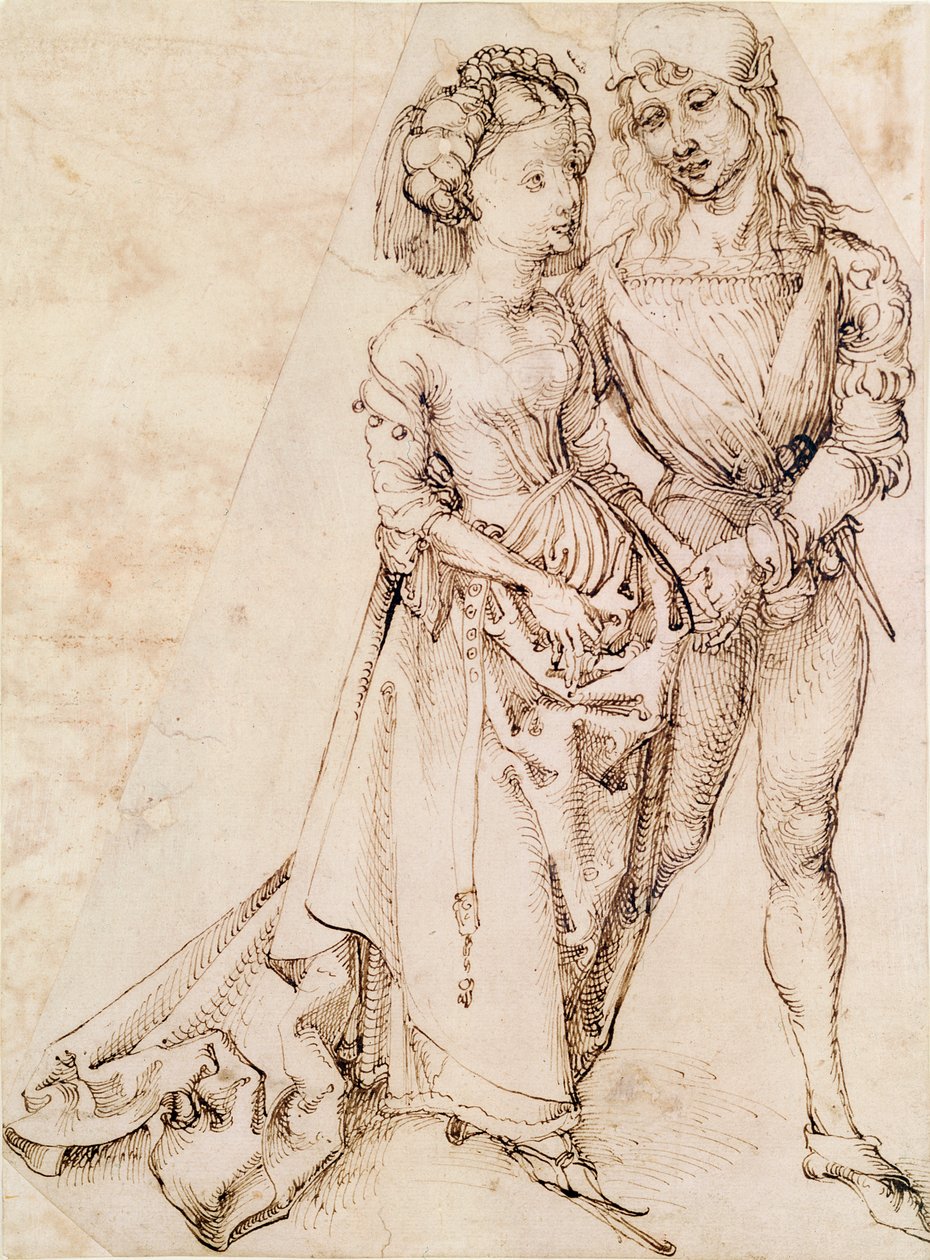 Egy fiatal pár, 1484-94 alkotó: Albrecht Dürer