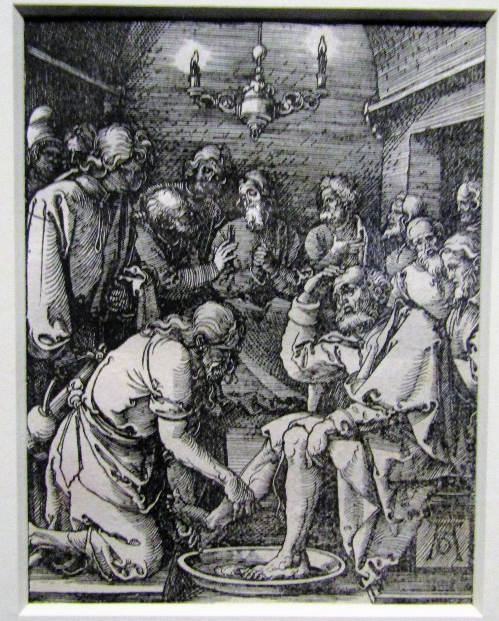 Krisztus, aki megmossa a tanítványok lábát a kis szenvedésből alkotó: Albrecht Dürer