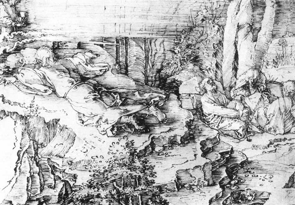 Krisztus az Olajfák hegyén alkotó: Albrecht Dürer