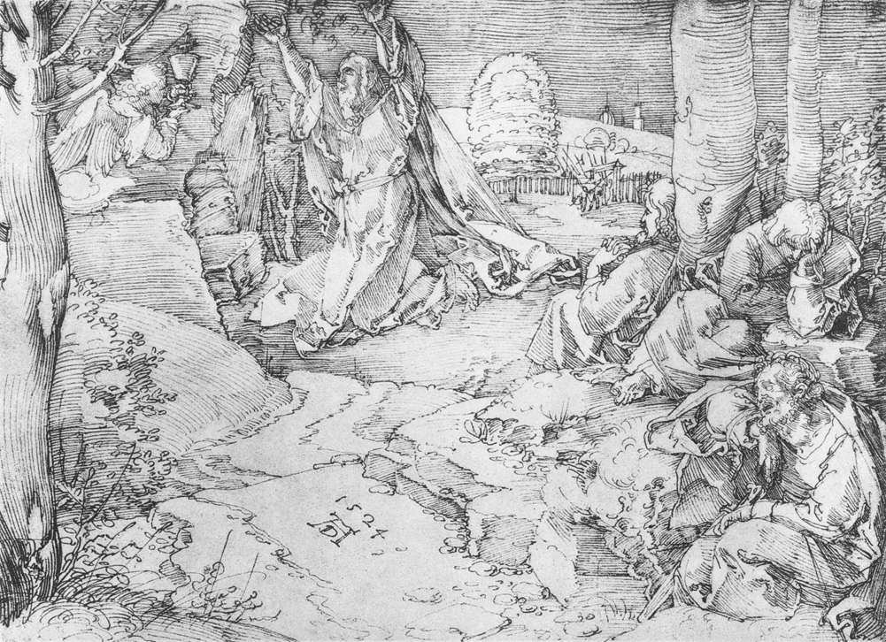 Krisztus az Olajfák hegyén alkotó: Albrecht Dürer