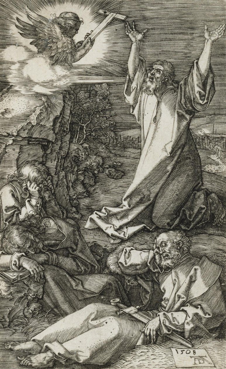 Krisztus az Olajfák hegyén alkotó: Albrecht Dürer