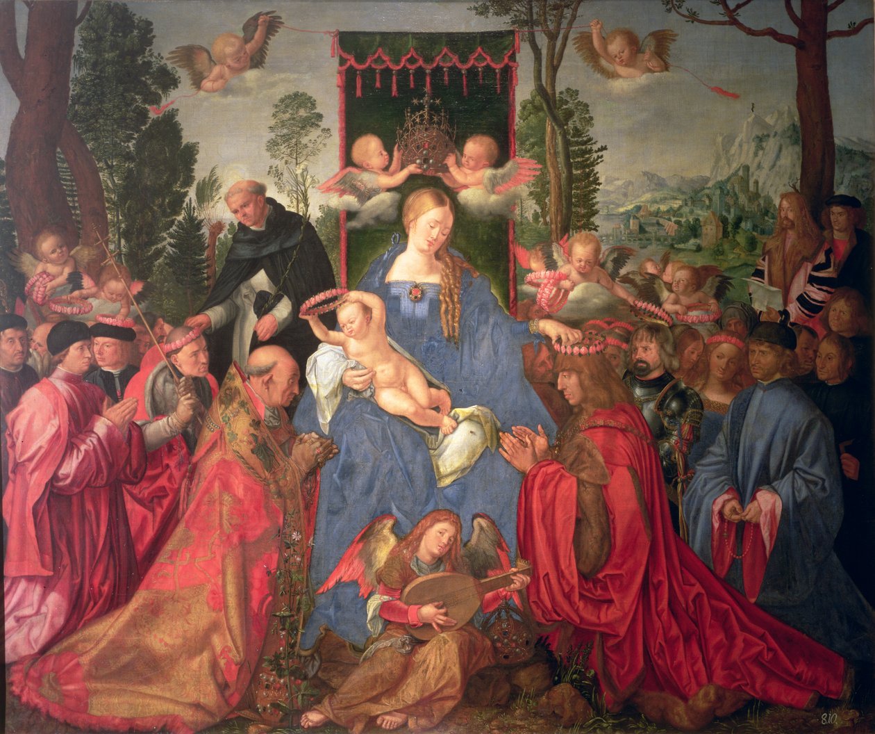 Rózsafüzér oltárkép, 1600 alkotó: Albrecht Dürer