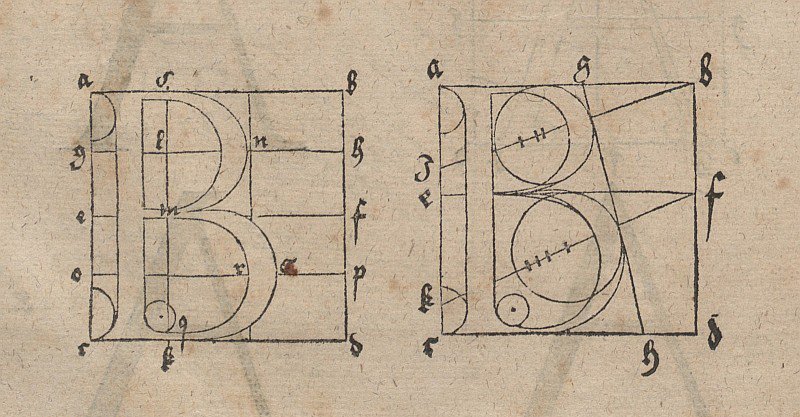 Betűk építése alkotó: Albrecht Dürer