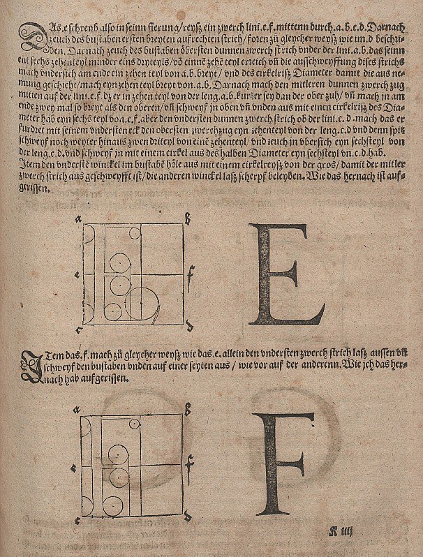Betűk építése alkotó: Albrecht Dürer