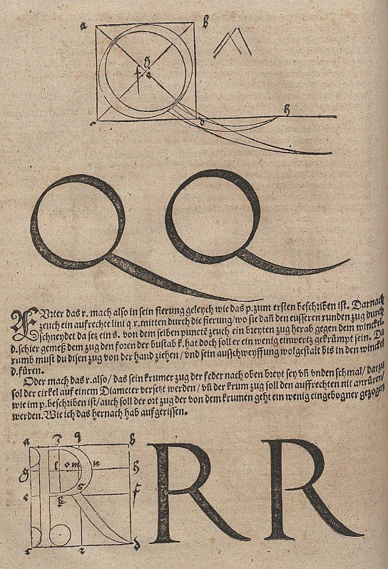 Betűk építése alkotó: Albrecht Dürer