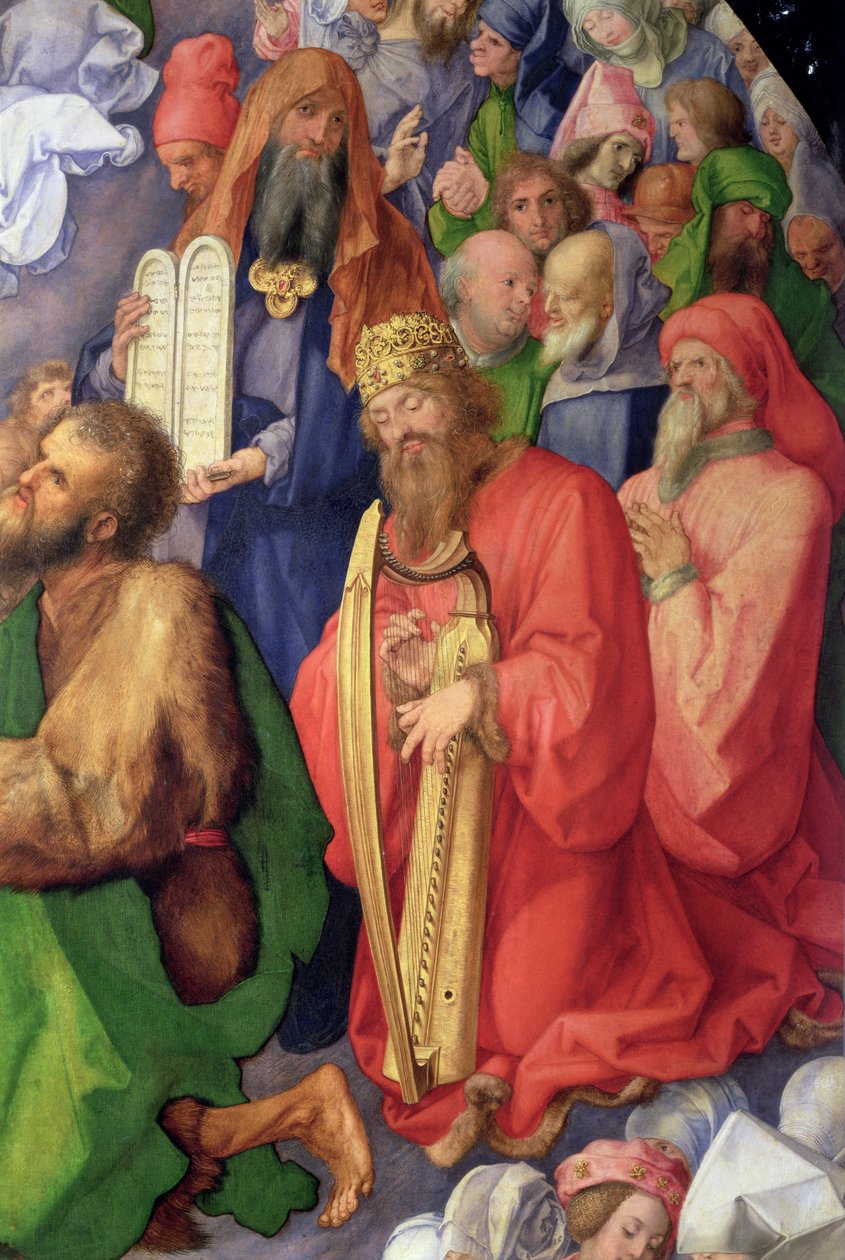 Landauer-oltárkép: Dávid király, 1511 (tábla) (68677 részlet) alkotó: Albrecht Dürer