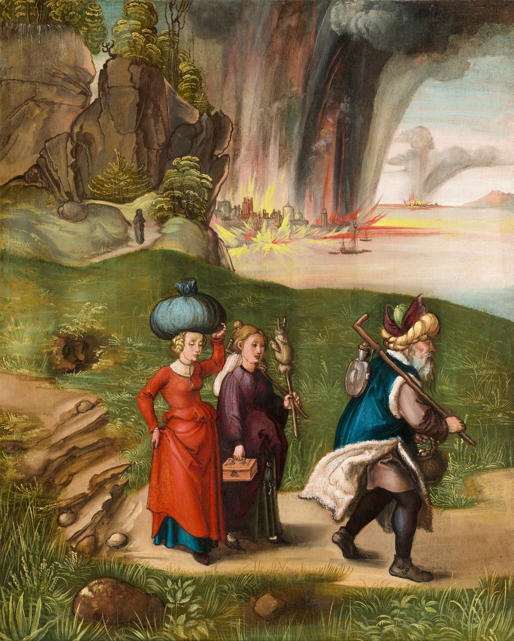 Lót és lányai alkotó: Albrecht Dürer