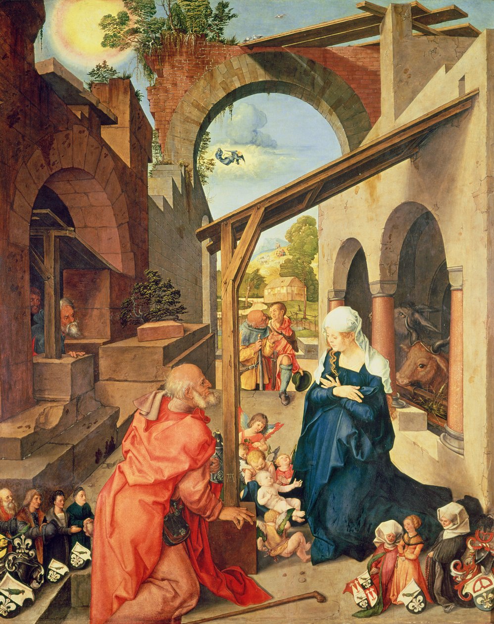 Paumgartner oltárkép (központi panel), 1500 körül (tempera a panelen) (lásd még: 495745) alkotó: Albrecht Dürer