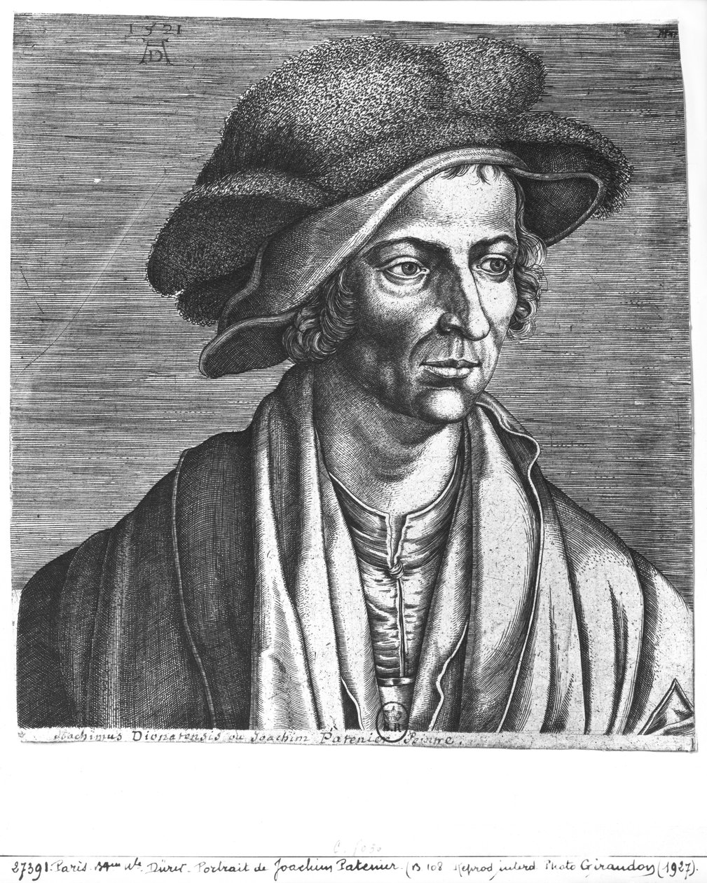 Joachim Patinir portréja, 1521 alkotó: Albrecht Dürer