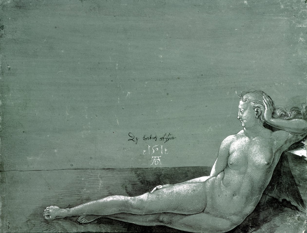 Fekvő női akt alkotó: Albrecht Dürer