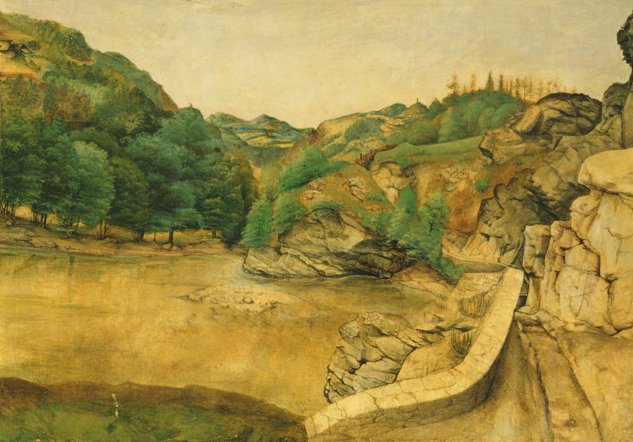 Út az Alpokban, 1495 (gouache és wc papíron) alkotó: Albrecht Dürer