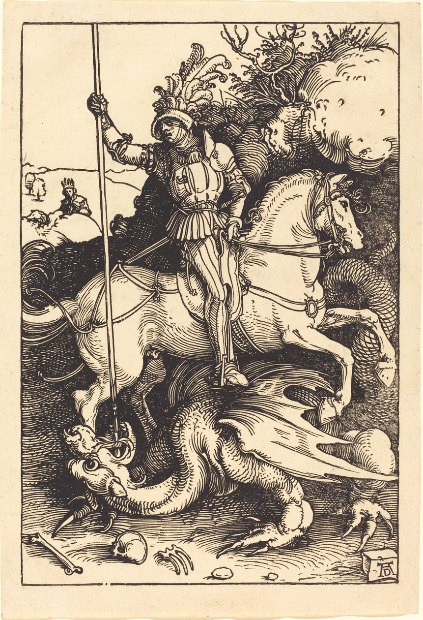 Szent György megöli a sárkányt alkotó: Albrecht Dürer
