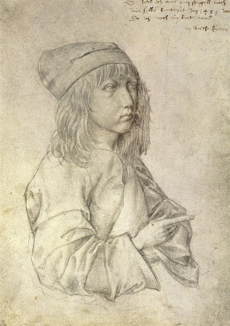 Önarckép tizenhárom évesen alkotó: Albrecht Dürer