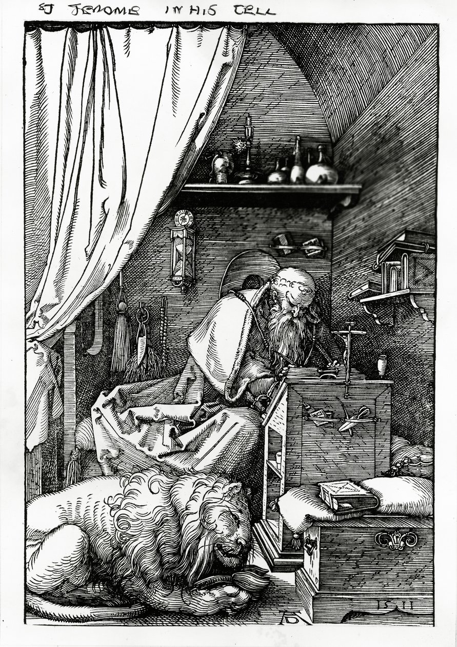 Szent Jeromos a cellájában, 1511 alkotó: Albrecht Dürer