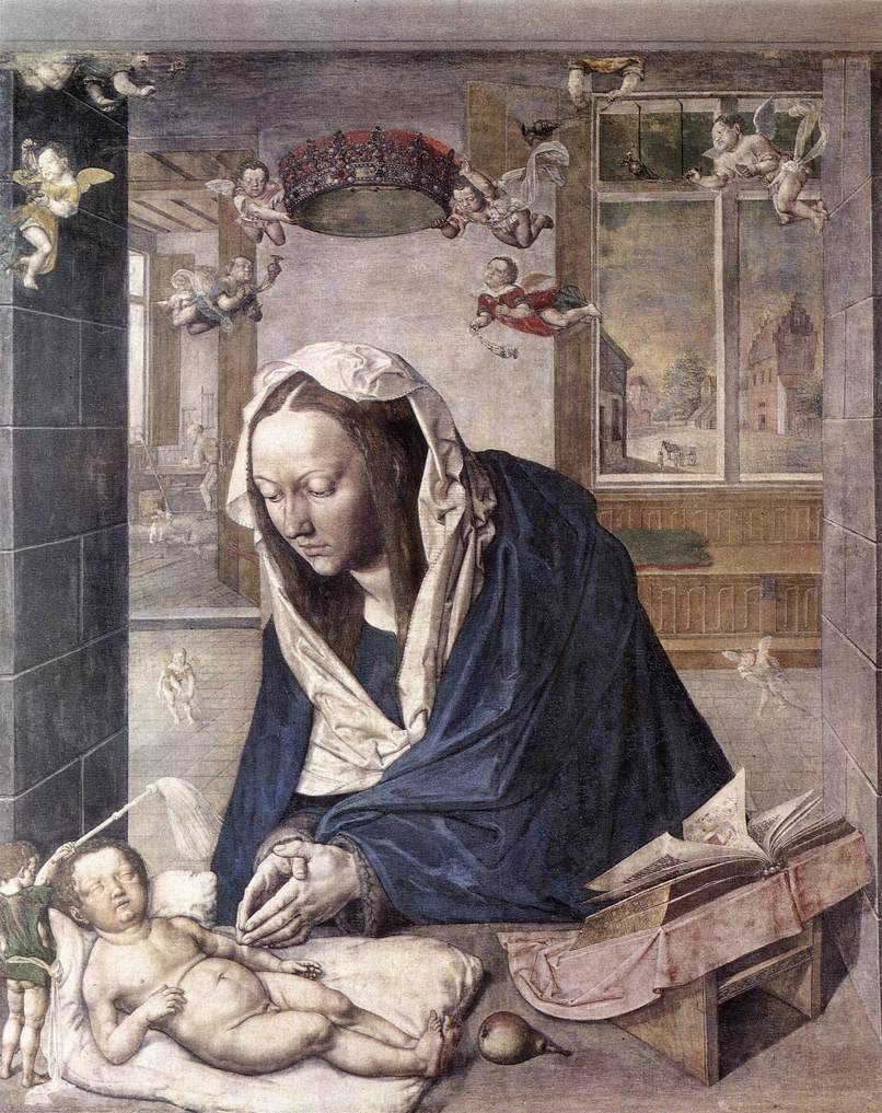 A drezdai oltárkép (központi panel) alkotó: Albrecht Dürer