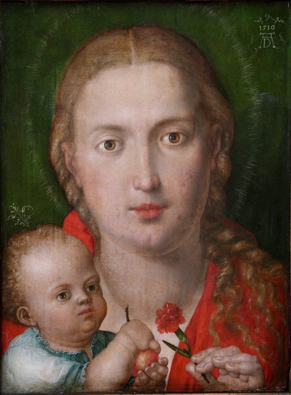 A szegfű Madonnája alkotó: Albrecht Dürer
