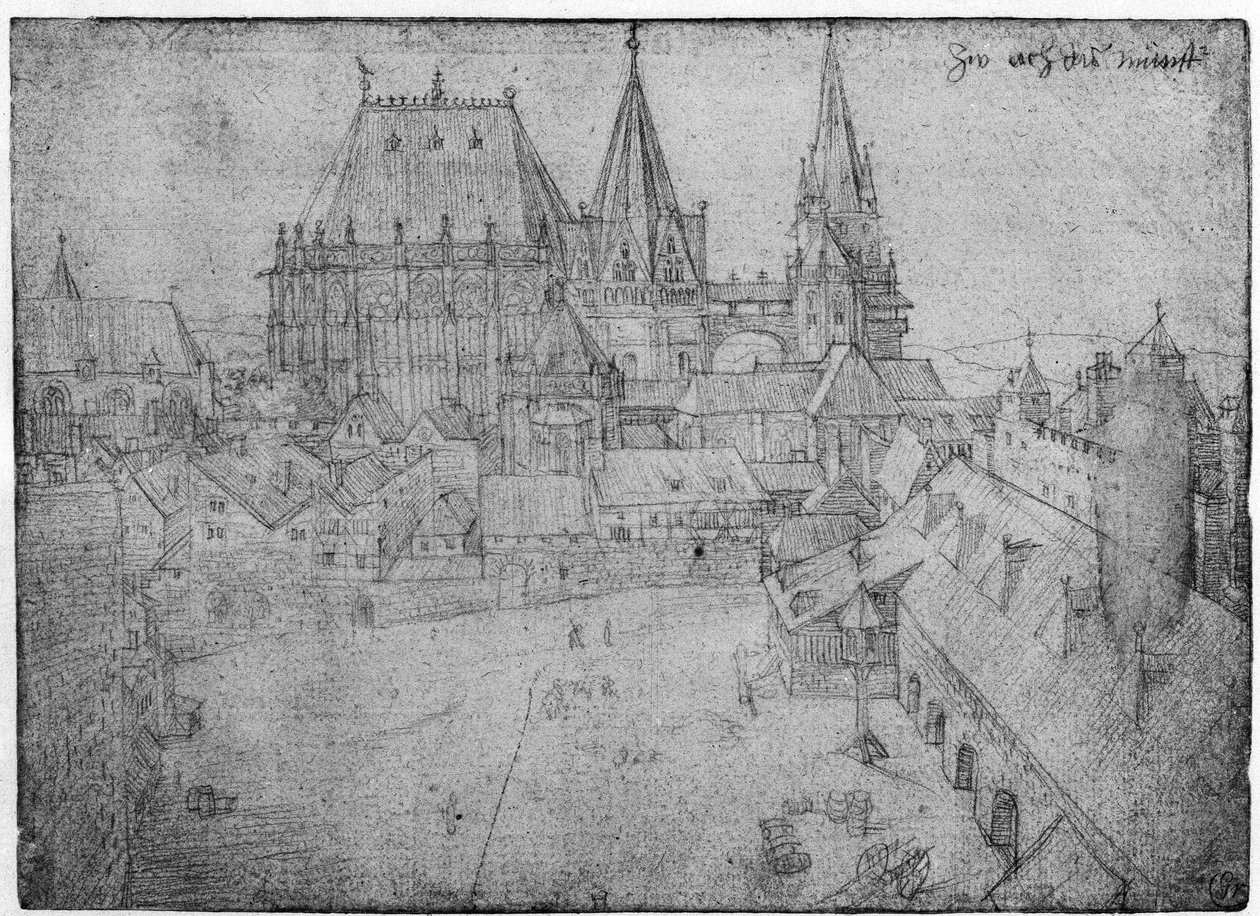 Az aacheni pap, 1520 (ezüstpont papíron) alkotó: Albrecht Dürer