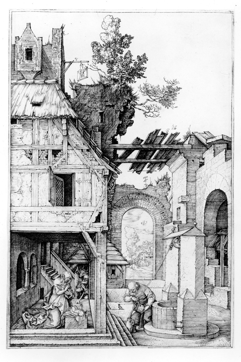 A születés, 1504 körül alkotó: Albrecht Dürer