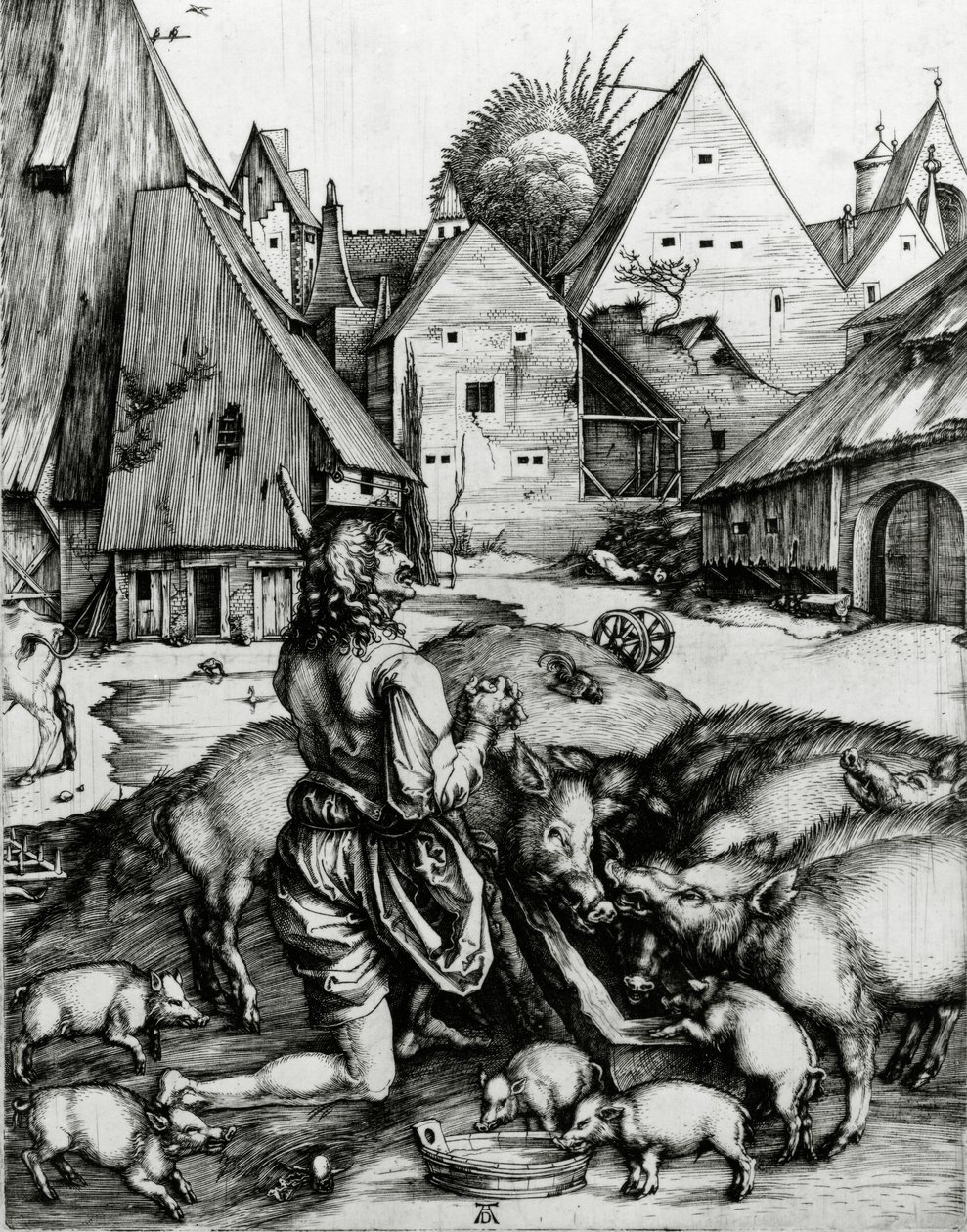 A tékozló fiú, 1496 alkotó: Albrecht Dürer