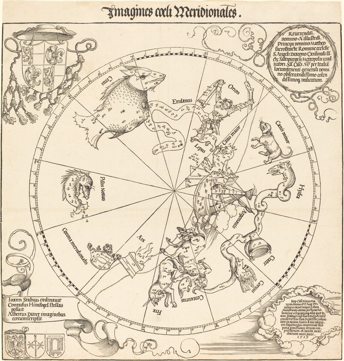 A déli égi félgömb alkotó: Albrecht Dürer