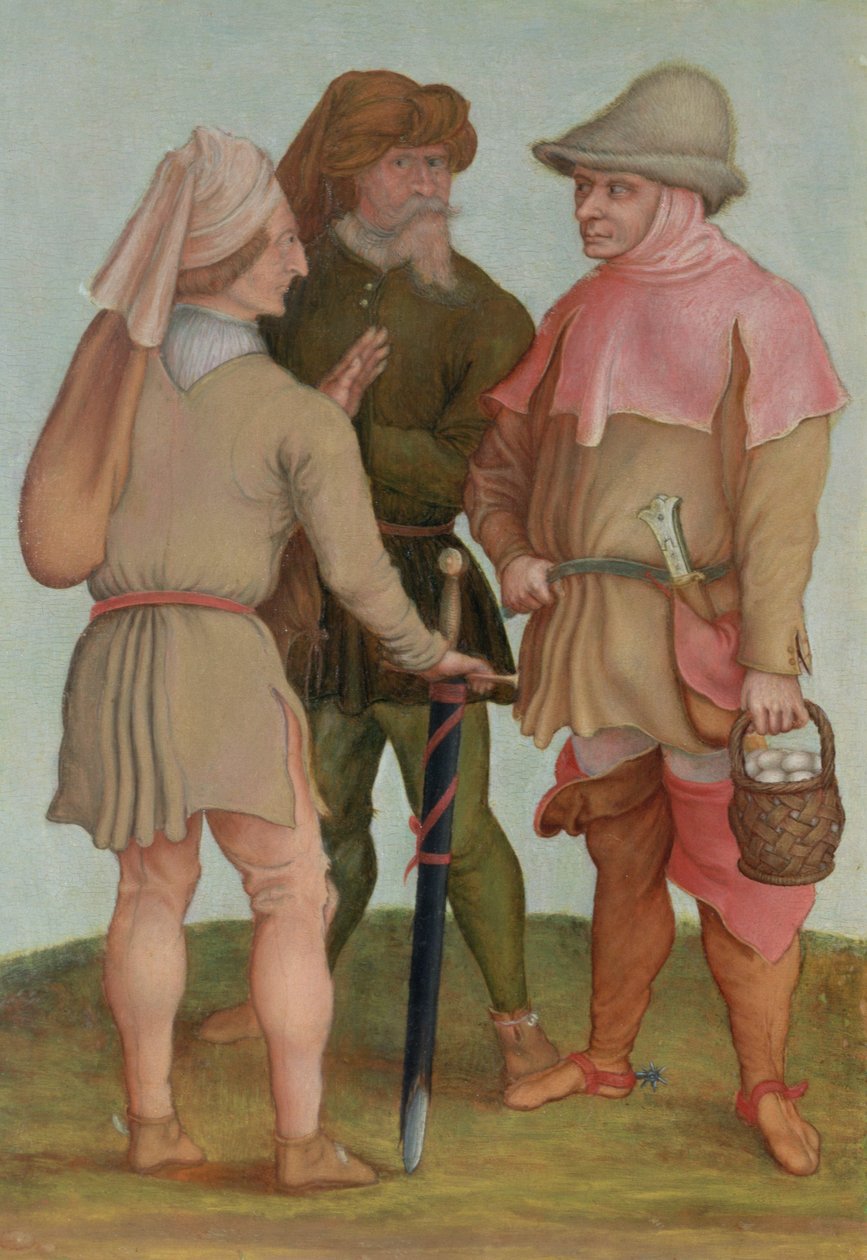 Három paraszt, 16. vagy 17. század alkotó: Albrecht Dürer