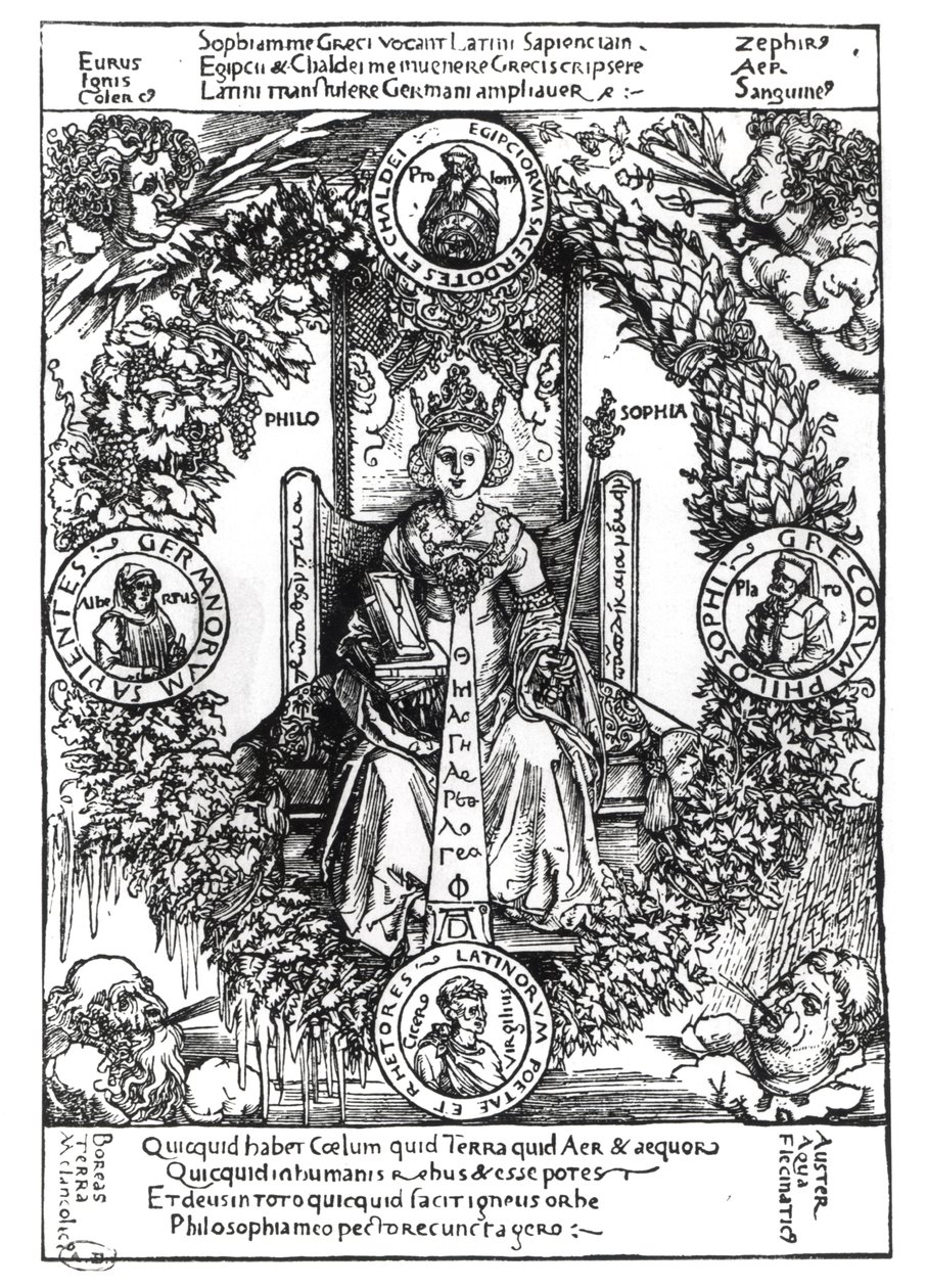 A filozófia allegóriája, 1502 alkotó: Albrecht Dürer