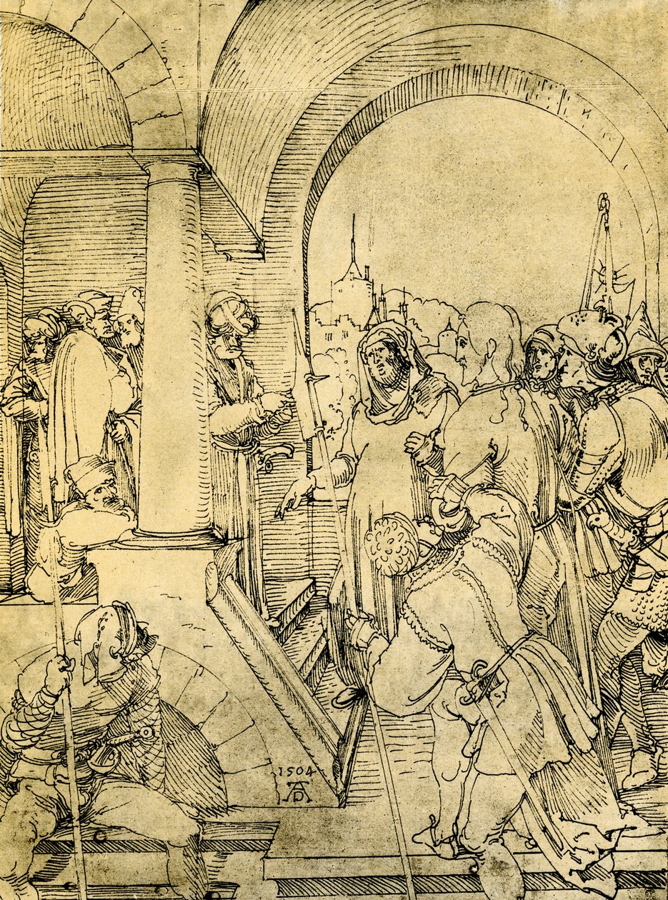 Krisztus Pilátus előtt alkotó: Albrecht Dürer