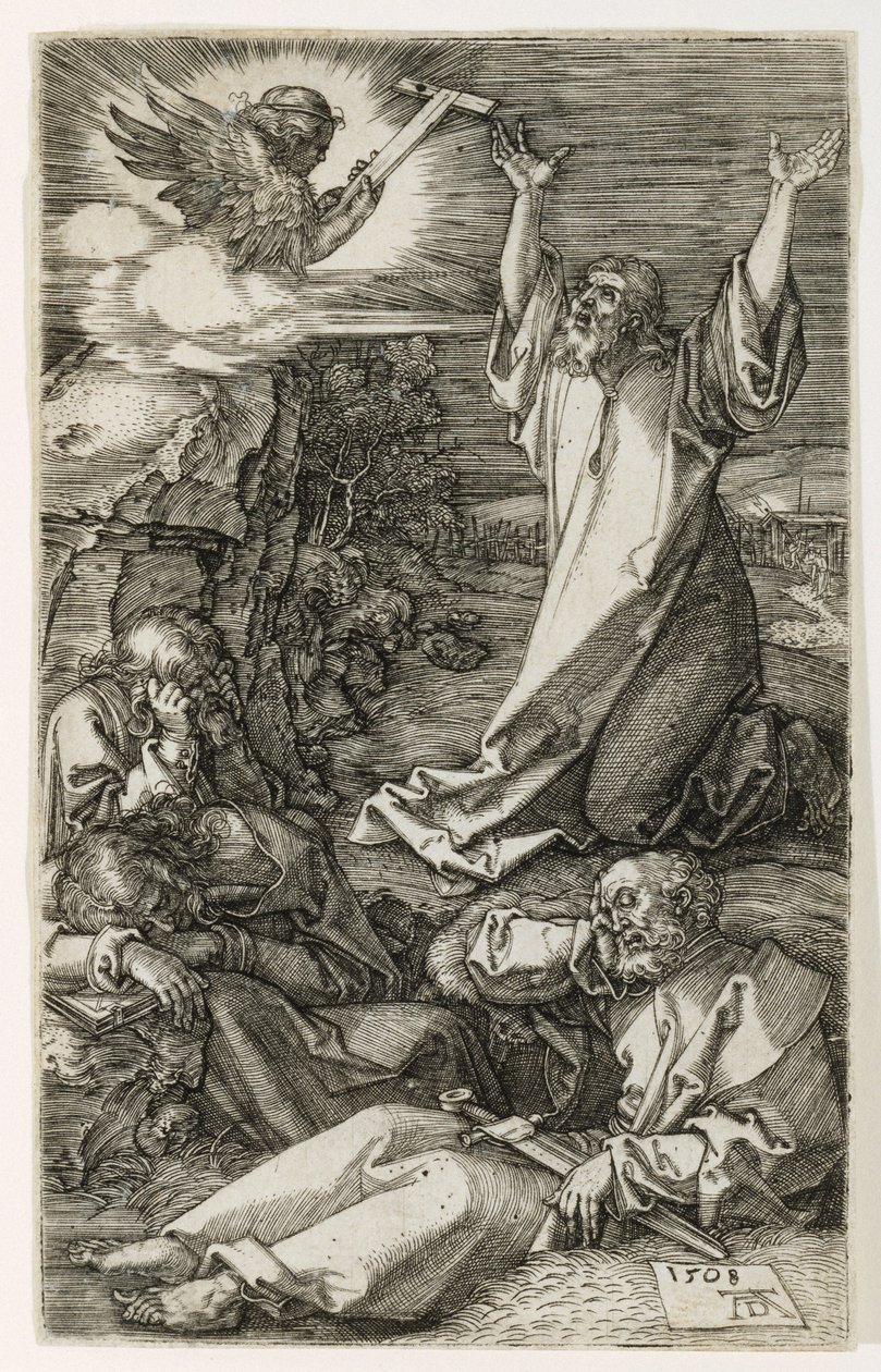 Krisztus az Olajfák hegyén, 1508 alkotó: Albrecht Dürer