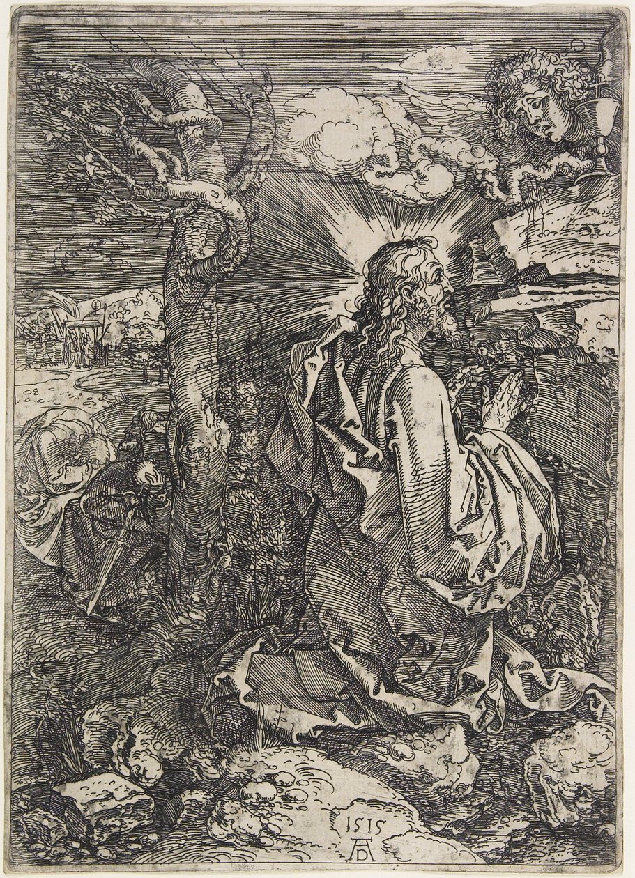 Krisztus az Olajfák hegyén, 1515 alkotó: Albrecht Dürer