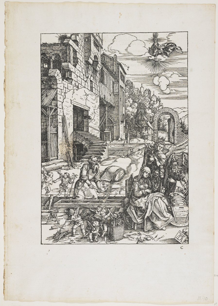 A többi az egyiptomi repülés során, 1504 (1511) alkotó: Albrecht Dürer