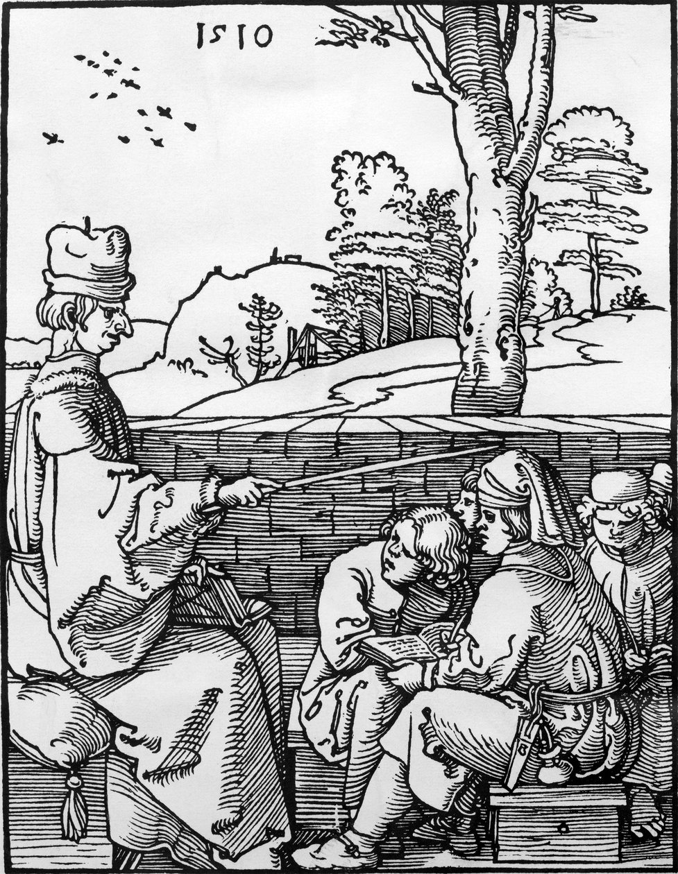 Az iskolai lecke, 1510 alkotó: Albrecht Dürer