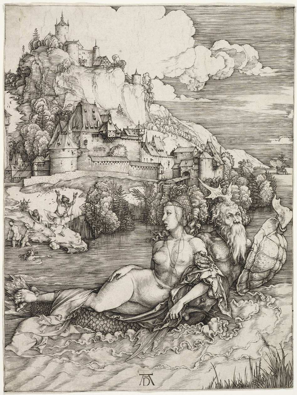A tengeri szörny, Amymone elrablása 1498 alkotó: Albrecht Dürer