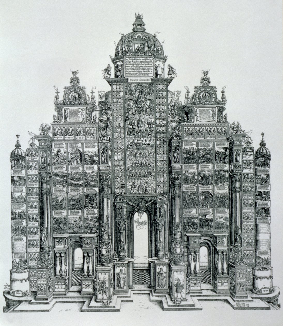 I. Maximilian német császár (1459-1519) diadalíve, 1515-ös keltezésű, pub. 151718 alkotó: Albrecht Dürer