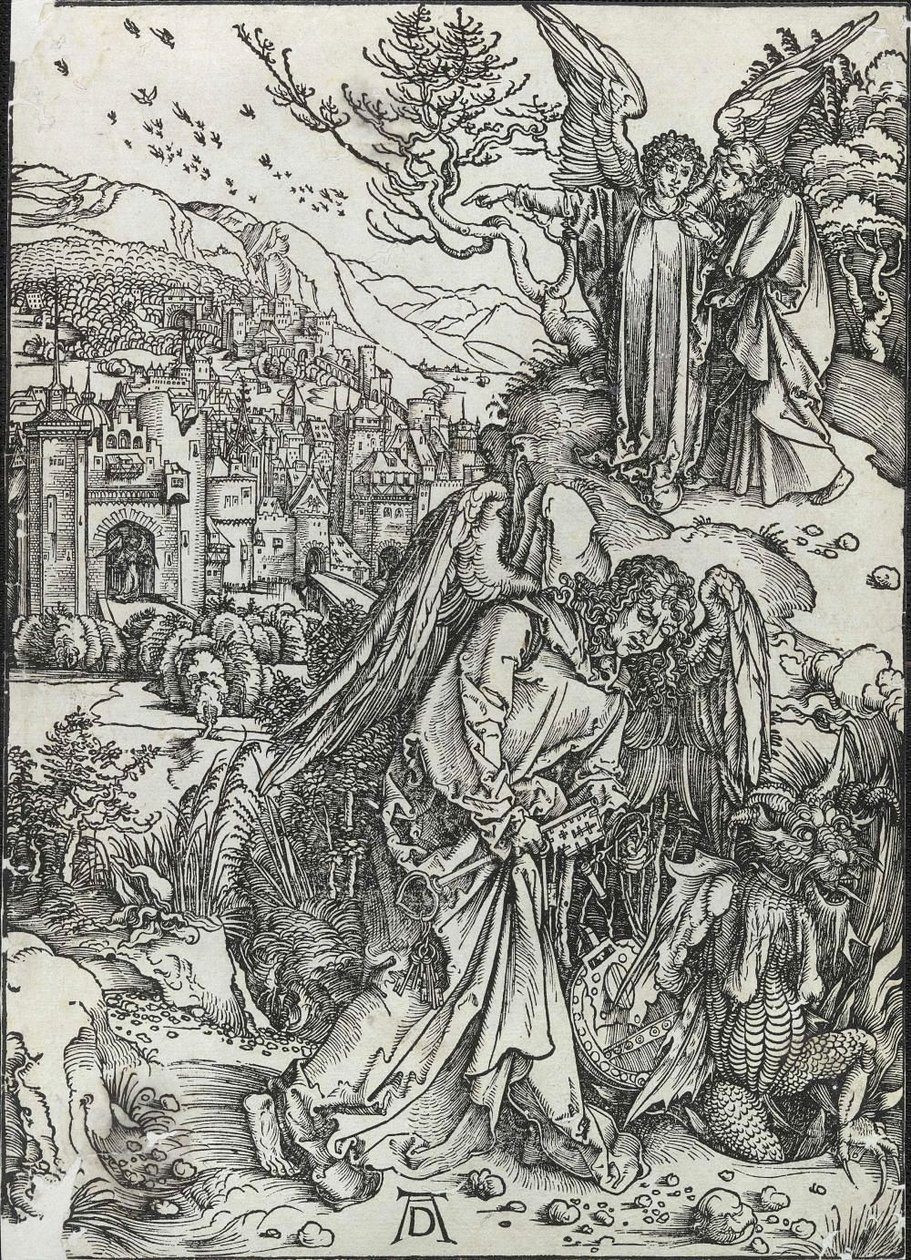 Az angyal a feneketlen gödör kulcsaival alkotó: Albrecht Dürer