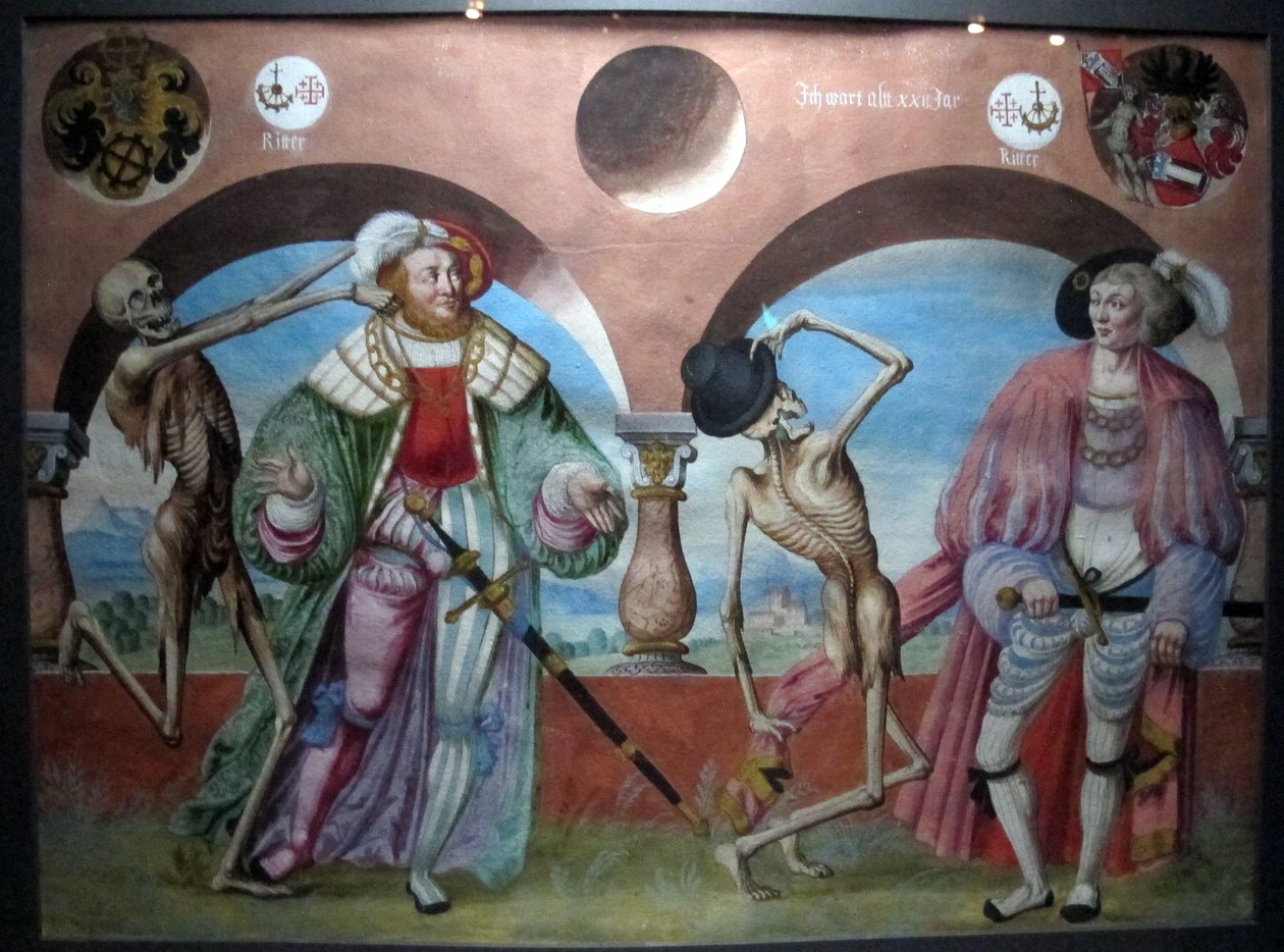 m. Manuel elveszett makapr táncának másolata a bern-i domonkos temetőből (1512-20) alkotó: Albrecht Kauw