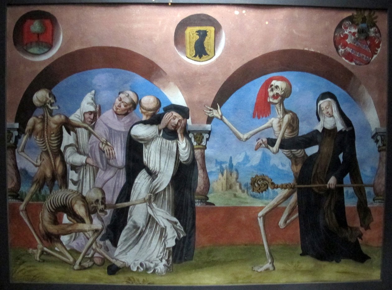 m. Manuel elveszett makapr táncának másolata a bern-i domonkos temetőből (1512-20) alkotó: Albrecht Kauw