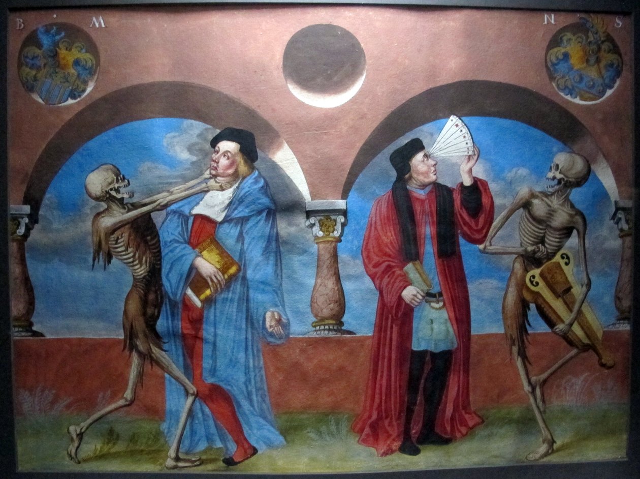 m. Manuel elveszett makapr táncának másolata a bern-i domonkos temetőből (1512-20) alkotó: Albrecht Kauw