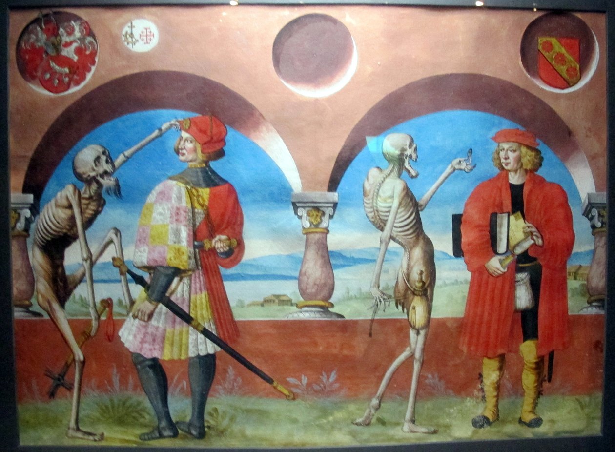 m. Manuel elveszett makapr táncának másolata a bern-i domonkos temetőből (1512-20) alkotó: Albrecht Kauw