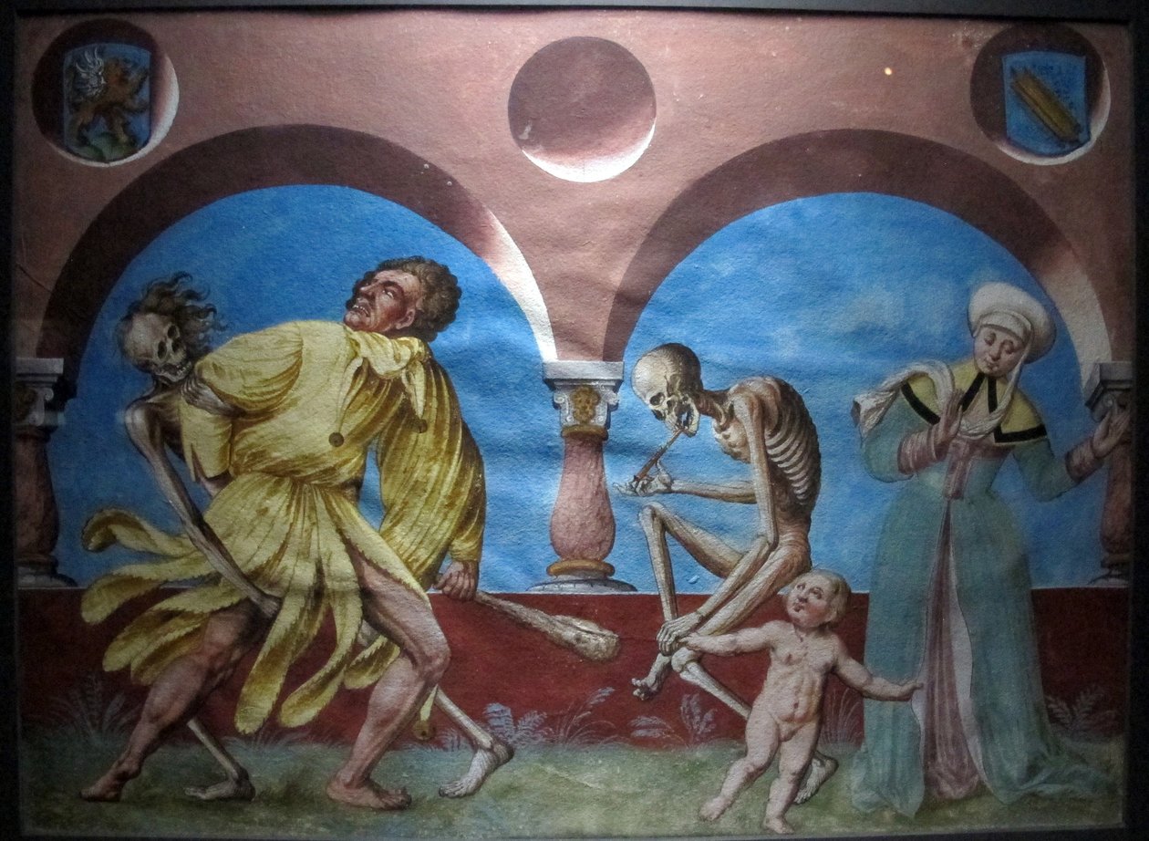 m. Manuel elveszett makapr táncának másolata a bern-i domonkos temetőből (1512-20) alkotó: Albrecht Kauw
