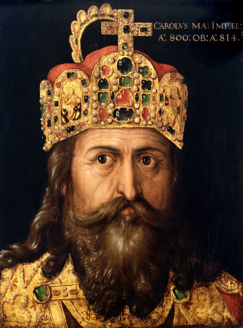 ""Nagy Károly (742-814) portréja"" Festmény Albrecht Durer műhelyéből, 1514 körül Deutsches Historisches Museum Berlin Németország alkotó: Albrecht (follower of) Durer or Duerer