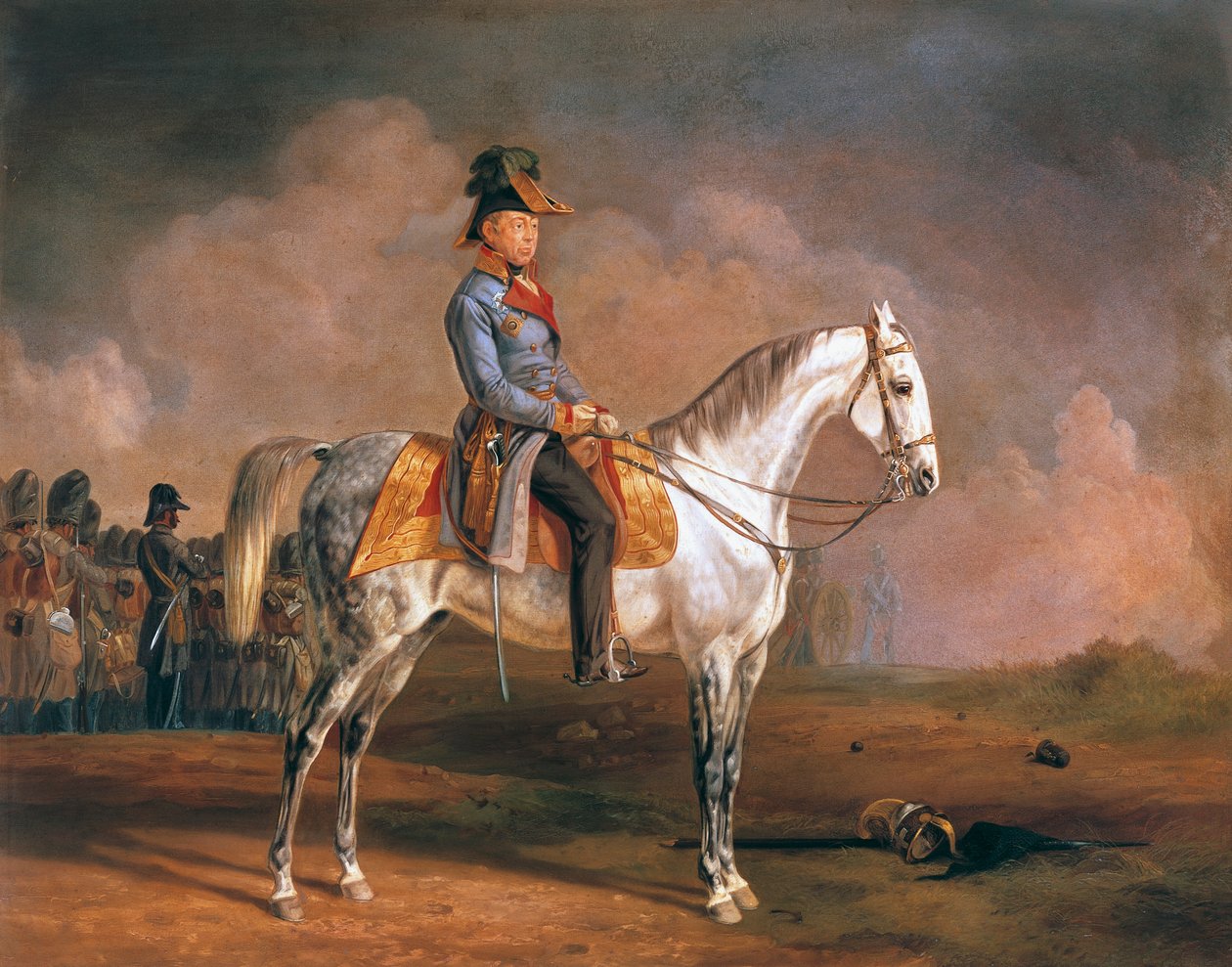 Josef Radetzky lovas portréja (Sedlcany alkotó: Albrecht Adam