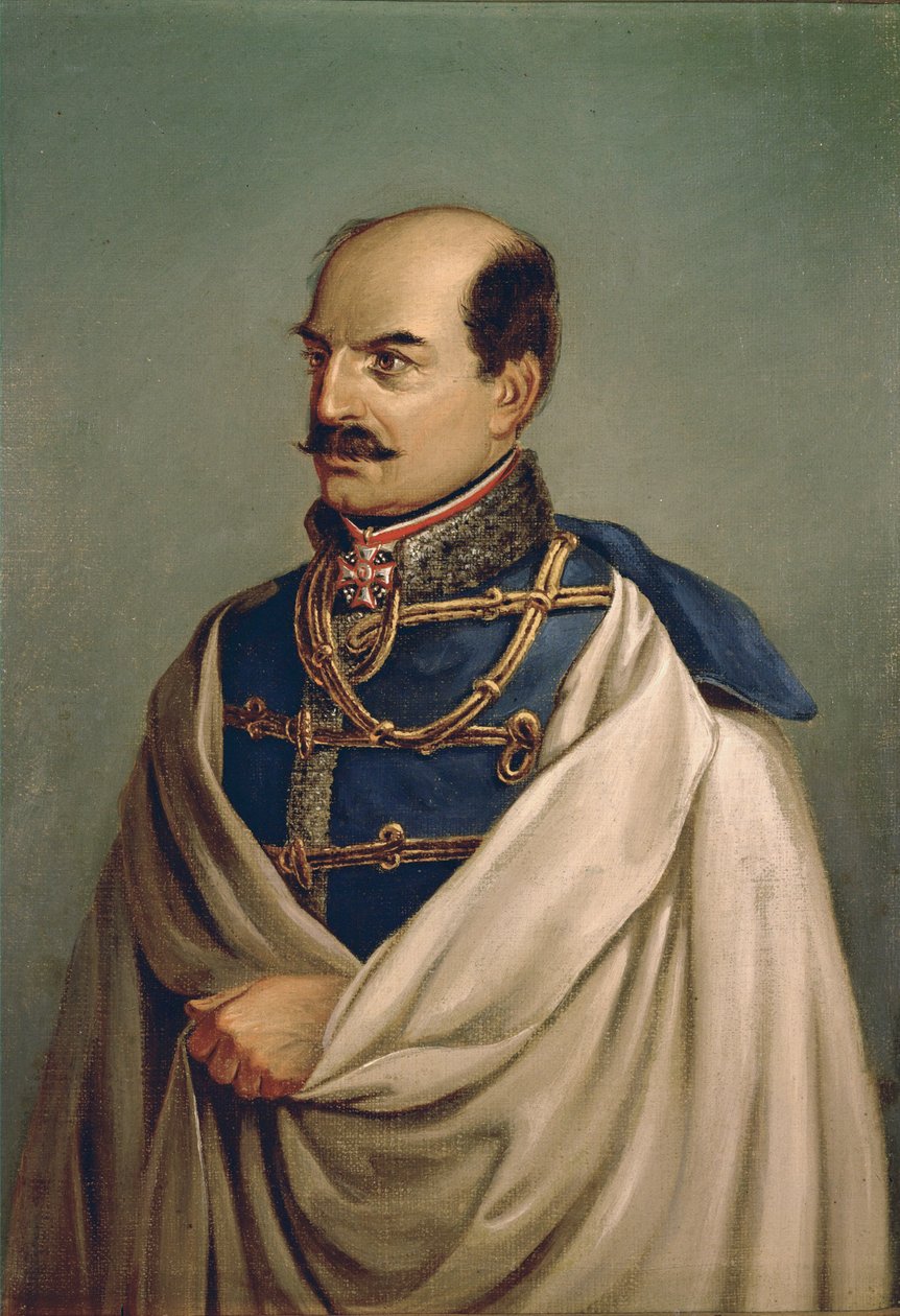 Feldzeugmeister Joseph gróf Jellacic, horvátországi Banus ... (festmény, vászon) alkotó: Albrecht Adam