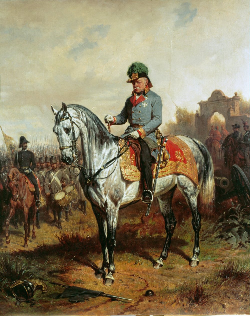 Josef gróf Radetzky József tábornagy, főparancsnok az Olaszország elleni hadjáratok során ... alkotó: Albrecht Adam