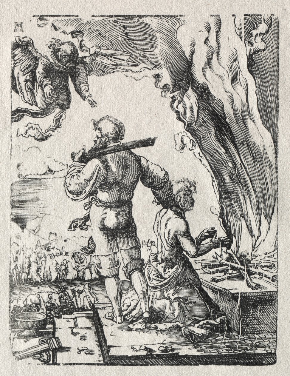 Ábrahám áldozata alkotó: Albrecht Altdorfer
