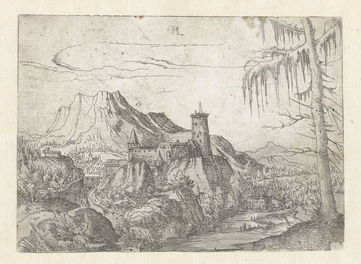Albrecht Altdorfer - Táj egy nagy várral alkotó: Albrecht Altdorfer