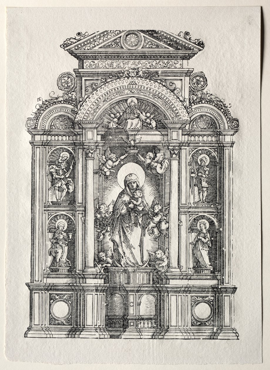 Oltár a gyönyörű Regensburgi Máriával alkotó: Albrecht Altdorfer