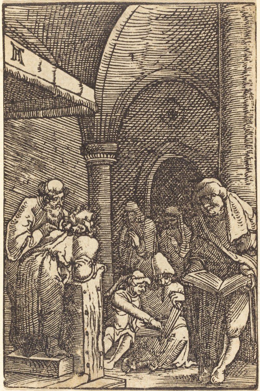 Krisztus vitázik az orvosokkal alkotó: Albrecht Altdorfer