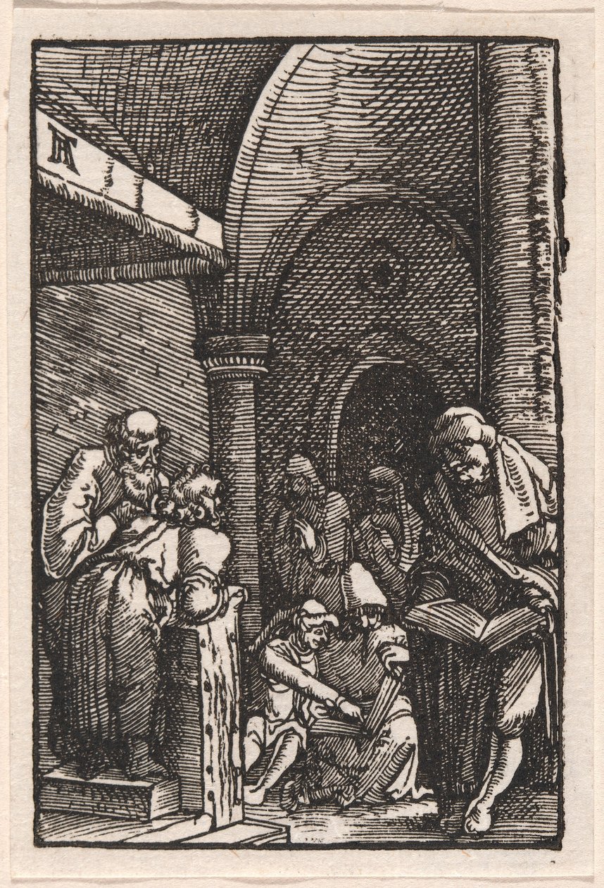 Krisztus vitázik az orvosokkal alkotó: Albrecht Altdorfer