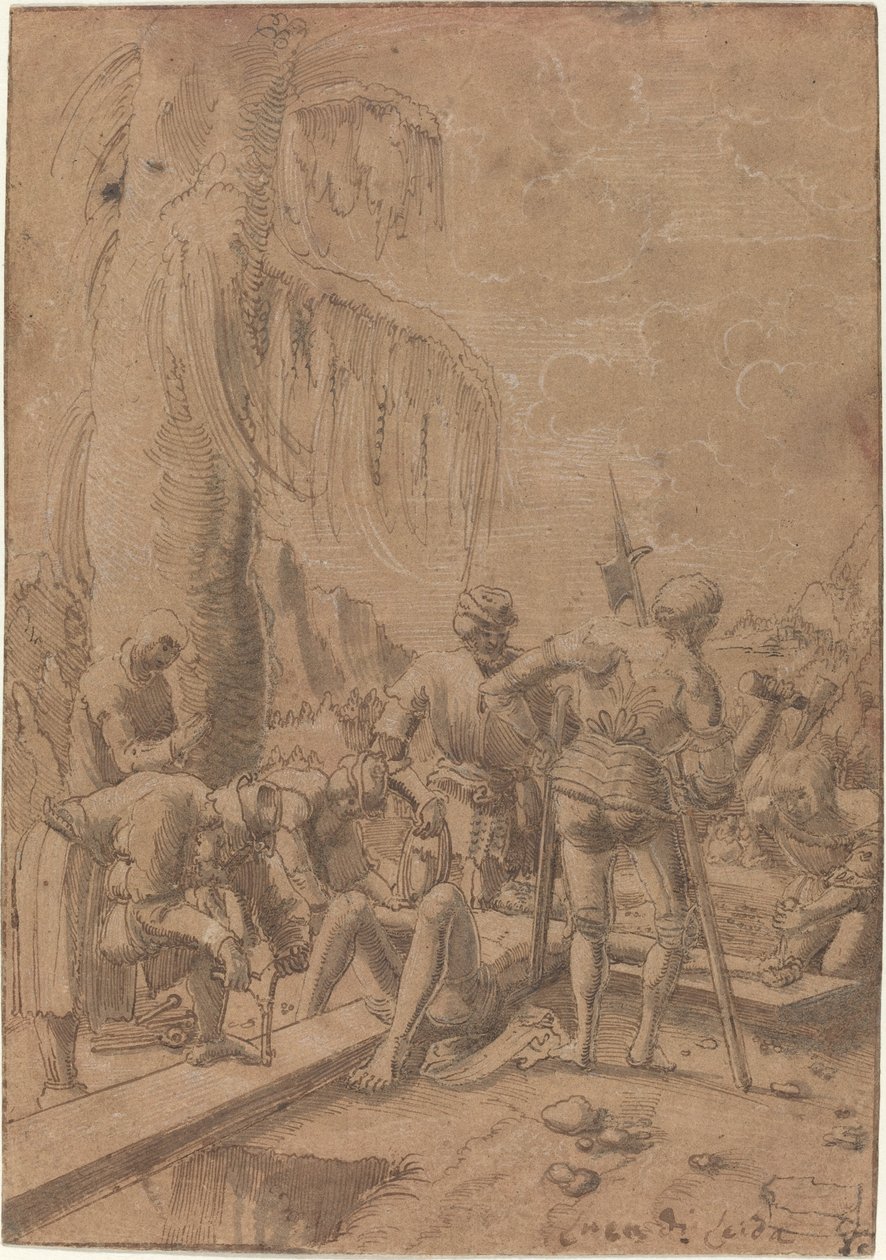 A keresztre szegezett Krisztus alkotó: Albrecht Altdorfer